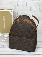 Рюкзак жіночий Michael Kors Sheila Medium Logo Backpack коричневий (35F3G6HB6B)