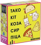 Настольная игра ТАКО КОТ КОЗА СЫР ПИЦА на украинском