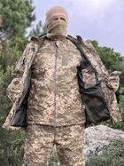 Зимовий комплект форми ЗСУ піксель Тепла військова куртка, теплі штани та верхня куртка L - зображення 5
