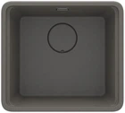 Мойка для кухни DEANTE гранит Momi 500x450мм прямоугольная интегрированная с сифоном серая ZKM_T10A