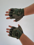 Перчатки тактические без пальцев Mechanix Mpact Олива L - изображение 3