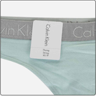 Majtki stringi damskie bawełniane Calvin Klein Underwear 000QD3539EL41 S Zielone (8720107321168) - obraz 3
