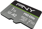 Карта пам'яті PNY PRO Elite microSDXC 1TB Industrial Class 3 UHS-I V30 A2 + SD-adapter (P-SDU1TBV32100PRO-GE) - зображення 4