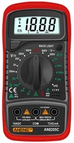 Мультиметр Aneng AN8205C вимірювання: V, A, R, T, функція hFE (YT32058)