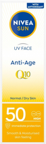 Крем для обличчя Nivea Sun UV Face Anti-Age Q10 захист від зморшок і сонця SPF 50 50 мл (5900017089034) - зображення 1
