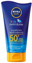 Balsam dla dzieci Nivea Sun Kids Swim & Play ochronny na słońce SPF 50+ 150 ml (5900017068121) - obraz 1