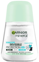 Антиперспірант Garnier Mineral Invisible Protection Clean Cotton 50 мл (3600542475273) - зображення 1