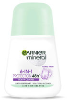 Antyperspirant Garnier Mineral 6-in-1 Protection Skin + Clothes Floral Fresh w kulce 50 ml (3600542475211) - obraz 1