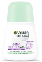 Antyperspirant Garnier Mineral 6-in-1 Protection Skin + Clothes Floral Fresh w kulce 50 ml (3600542475211) - obraz 1