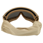 Захисні окуляри-маска SPOSUNE JY-027-4 оправа-хакі колір лінз сірий - изображение 7