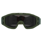 Захисні окуляри-маска SPOSUNE JY-023-3 оправа оливкова колір лінз сірий - изображение 8