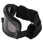 Захисні окуляри-маска SPOSUNE JY-023-1 оправа-чорна колір лінз сірий - зображення 6