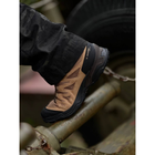 Ботинки Salomon X WARD Leather MID GTX 3 водонепроницаемой мембраной Gore-Tex® Kangaroo/Black/Dull Gold, размер 42 - изображение 14