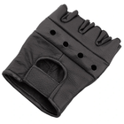 Перчатки кожаные без пальцев MIL-TEC 12517002 S Black (2000000048376) - изображение 2