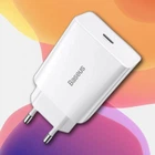 Сетевое зарядное устройство Baseus адаптер Type-C с быстрой зарядкой 20W, Белый