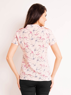 Koszula damska z krótkim rękawem Infinite You M127 S Różowy/Ptaki (5902360566217) - obraz 2