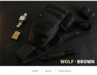 Тактическая сумка-рюкзак барсетка баранка на одной лямке BBL черная + USB выход - изображение 7