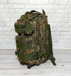 Тактический походный рюкзак Military T 412 25 L Камуфляжный пиксель - изображение 7