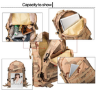 Тактический походный рюкзак Military T402 Черный 30 L - изображение 9