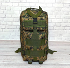 Тактический походный рюкзак Military T 412 25 L Камуфляжный пиксель - изображение 9