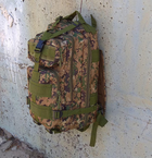 Тактический походный рюкзак Military T 412 25 L Камуфляжный пиксель - изображение 12