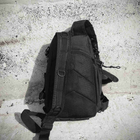 Черная тактическая сумка-рюкзак мессенджер барсетка MFH T0454 - изображение 9