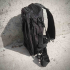 Черная тактическая сумка-рюкзак мессенджер барсетка MFH T0454 - изображение 12