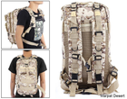 Тактический походный рюкзак Military T 413 25 L Камуфляжный пиксель - изображение 13