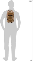 Тактичний штурмовий рюкзак EasyFit EF-2812 20 л Мультикам (56002914) - зображення 4