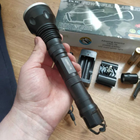 Фонарь аккумуляторный охотничий подствольный под ружье с выносной кнопкой PLD Q2807-T6 Black - изображение 3