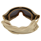 Захисні окуляри-маска SPOSUNE JY-023-2 оправа-хакі колір лінз сірий - изображение 7