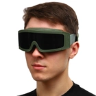 Захисні окуляри-маска SPOSUNE JY-027-3 оправа оливкова колір лінз сірий - зображення 10