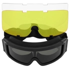 Захисні окуляри-маска SPOSUNE JY-027-2 оправа-чорна колір лінз сірий - изображение 1