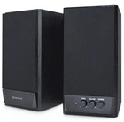 Колонка портативна REAL-EL S-219 Black, 2 x 5 Вт, МДФ, живлення від мережі 220V, керування спереду (S-219)