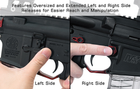Кнопка сброса магазина AR-15 увеличенная двухсторонняя Leapers TLT-TKSMR Красный - изображение 3