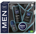 Zestaw Nivea Men Deep Care Antyperspirant w kulce 50 ml + Krem uniwersalny 75 ml + Żel pod prysznic 250 ml + Antybakteryjna woda po goleniu 100 ml (9005800373560) - obraz 1