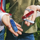 Ніж Victorinox My First 84мм/9функ/прозорий синій + ланцюж.41815 + шнурок 4187 - зображення 6