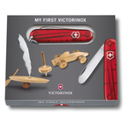 Нож Victorinox My First 84мм/9функ/прозрачный красный + цепочка 41815 + шнурок 4187 - изображение 4