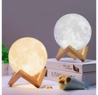Акумуляторний нічник світильник 3D MOON LAMP Місяць 15 см з пультом керування 16 кольорів