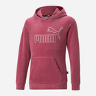 Bluza z kapturem dla dziewczynki Puma ESS+ Velour 67104045 170-176 cm Różowa (4065449078313) - obraz 1