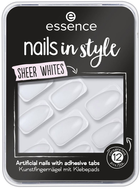 Набір штучних нігтів Essence Cosmetics Nails In Style Uñas Artificiales 11-Sheer Whites 12 U (4059729348456) - зображення 1