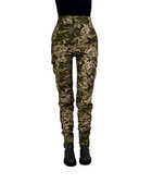 Жіночі військові тактичні штани 56 укрпіксель софтшелл утепленні - зображення 8