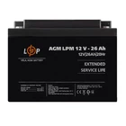 Акумулятор AGM LPM 12V 26 Ah LogicPower 22883
