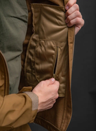 Чоловічий демісезонний костюм Softshell з Липучками під Шеврони колір койот Куртка і штани XL - зображення 2