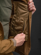 Мужской демисезонный костюм Softshell с Липучками под Шевроны цвет койот Куртка и брюки L - изображение 2