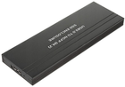 Kieszeń zewnętrzna Maclean MCE582 do M.2 SDD NGFF USB 3.0 Black (5902211121800) - obraz 1