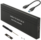 Kieszeń zewnętrzna Maclean MCE582 do M.2 SDD NGFF USB 3.0 Black (5902211121800) - obraz 4