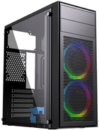 Obudowa Gembird Fornax M100 RGB Black (CCC-FC-M100RGB) - obraz 1