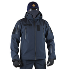 Куртка тактична чловіча GPK Tactical Soft shell 58р Синя - зображення 3
