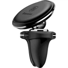 Автомобильный держатель для смартфона Baseus Magnetic Air Vent Car Mount Holder with cable clip Black SUGX-A01 (YM933)